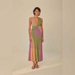 FARM Rio Colorful Geometric Maxi Dress